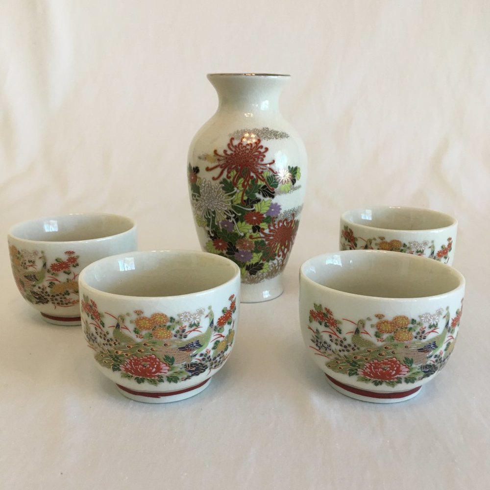 Vintage Sake Set from Japan